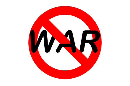 Red Isolated Not Allowed stop war sign
