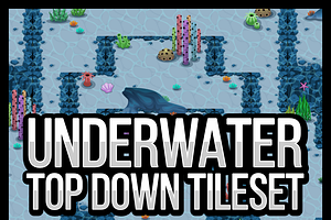 Underwater Top-Down Tileset