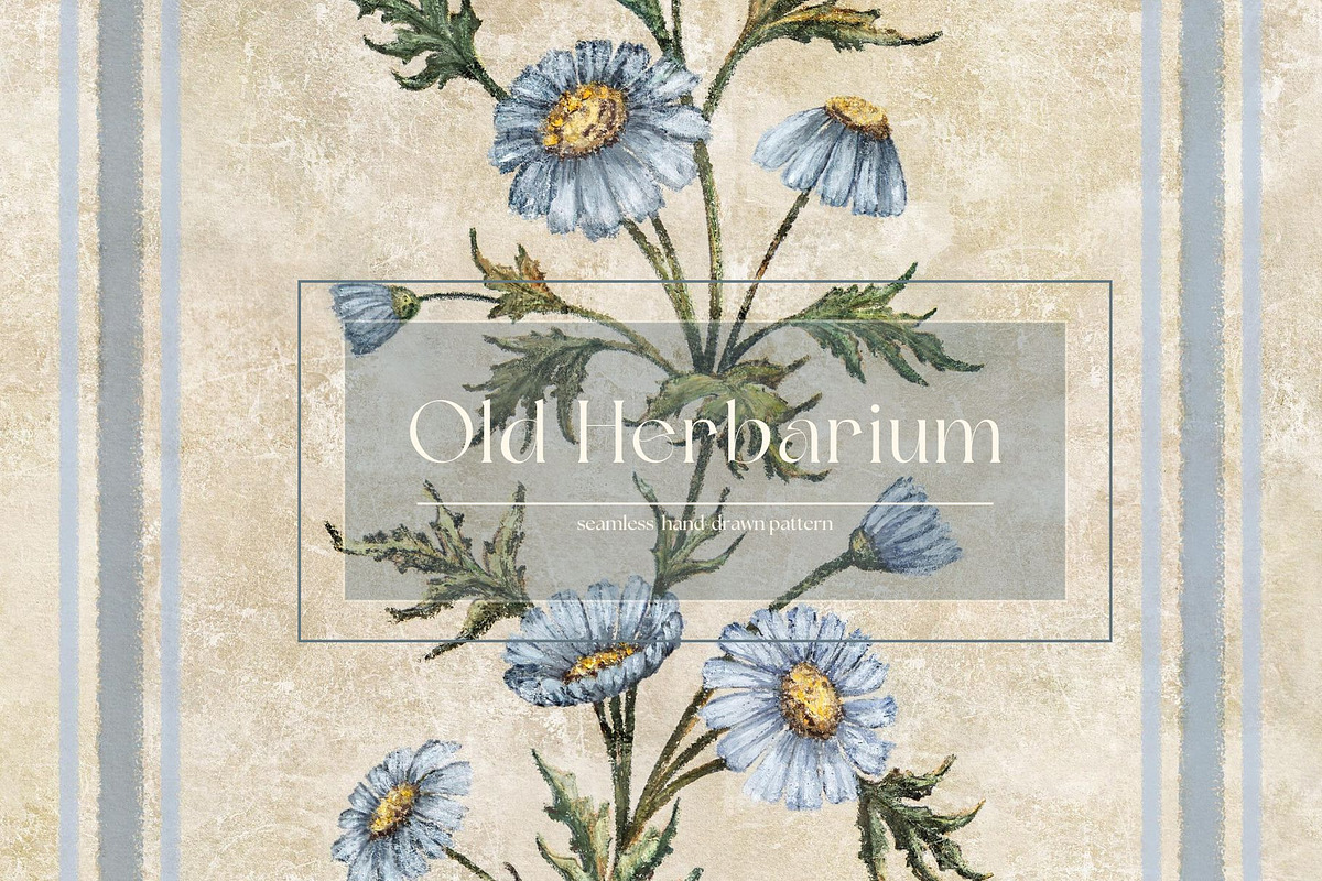 Old Herbarium Seamless Pattern, a Pattern Graphic by MouseGrey (Photo 1 of 8)