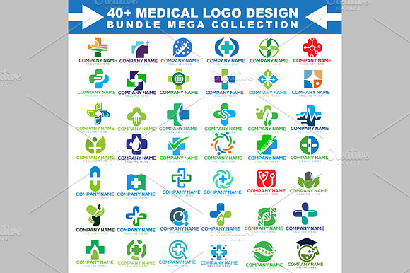 40+ Healthcare Medical Logo Bundle preview 2