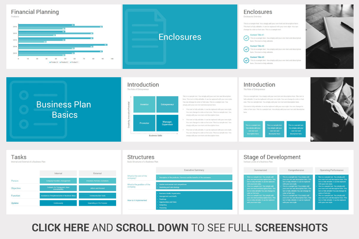Business Plan PowerPoint Template, a Presentation Template by SlideSalad (Photo 24 of 50)
