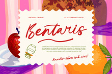 Bentaris Handwritten Ink Font