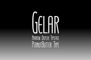 Gelar Narrow Display Typeface, a Sans Serif Font by PeanutButter Type (Thumbnail 1 of 5)