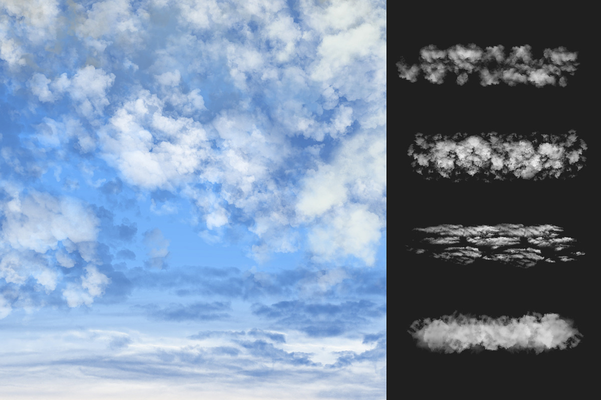 Photoshop Cloud Brushes V3, a Brush Add-On by Mohamed Saber (Photo 3 of 6)