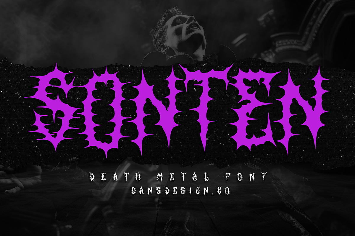 SONTEN Modern Blackletter Metal, a Blackletter Font by dansdesign (Photo 1 of 12)