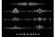 Vintage set of decorative elements, a Decorative Illustration by RODINA (Thumbnail 1 of 3)