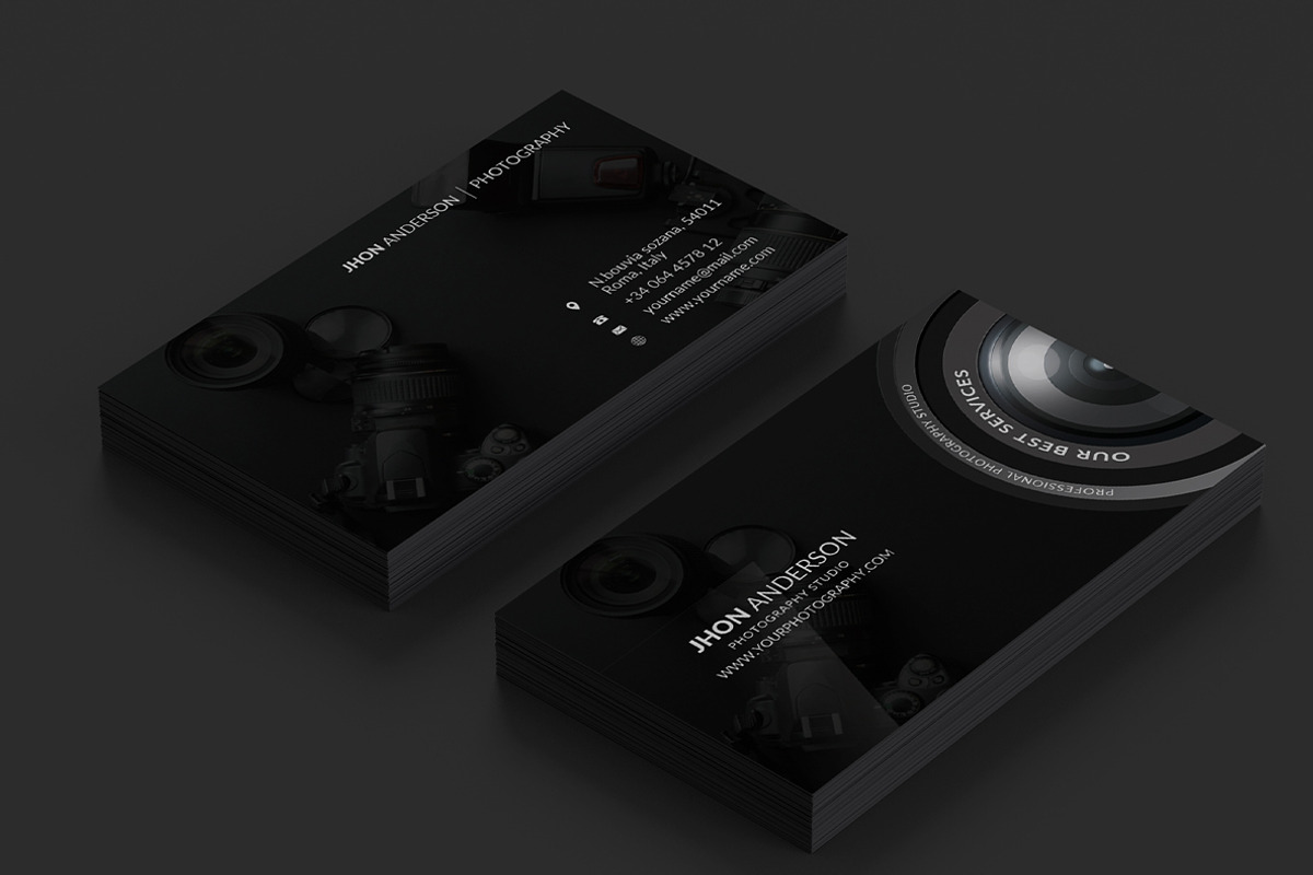 Photography Business Card, a Business Card Template by AfzaalGraphics (Photo 6 of 6)