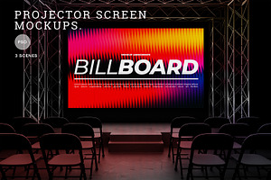 Projector Screen Mockups