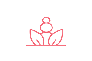 stone spa beauty line minimal logo, a Branding & Logo Template by devastd