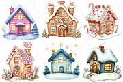 Watercolor Christmas House Sublimati, an Illustration by DreamPrint404 (Thumbnail 4 of 5)