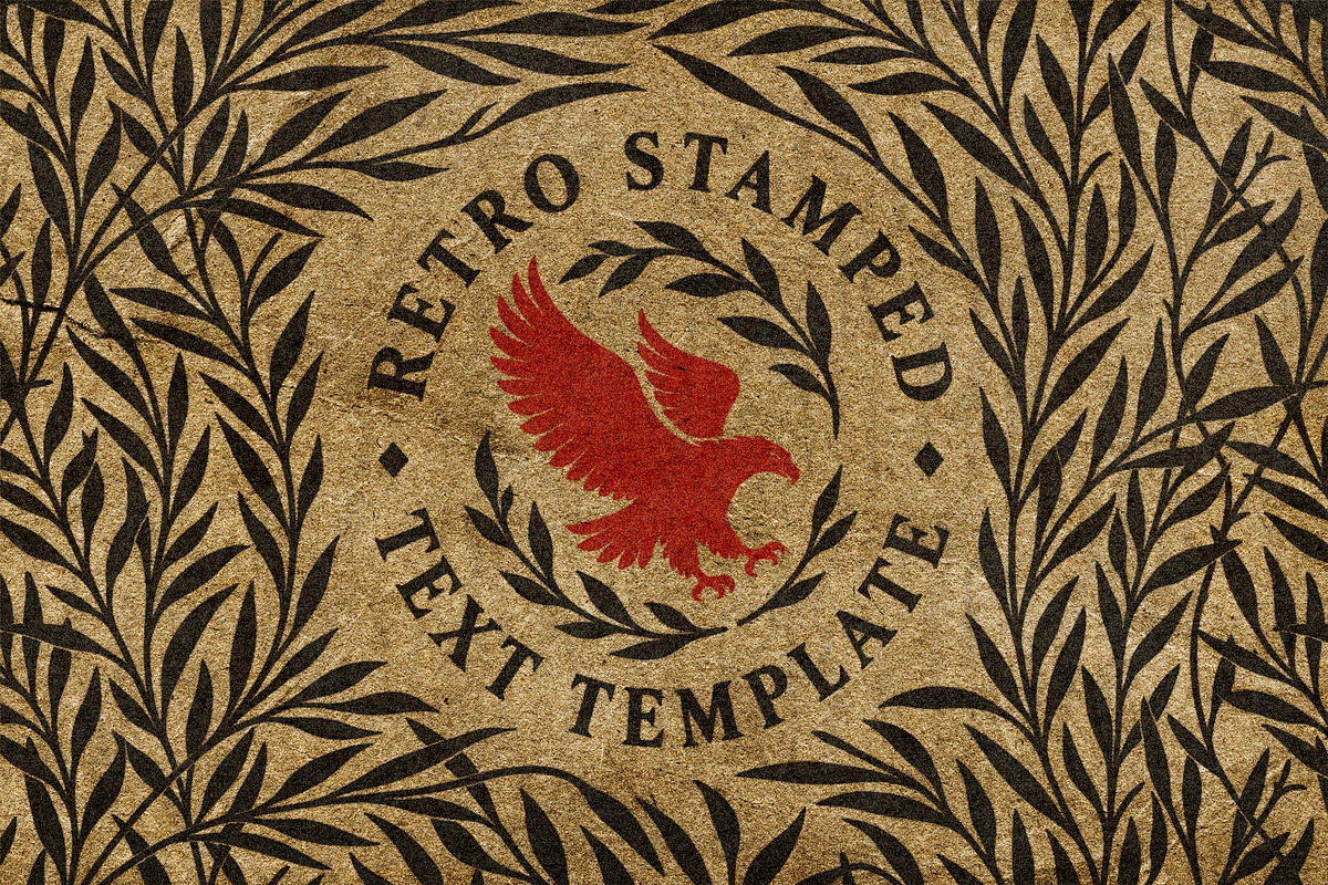 Retro Stamped Text Effect, a Layer Style Add-On by Design Squad (Photo 1 of 4)