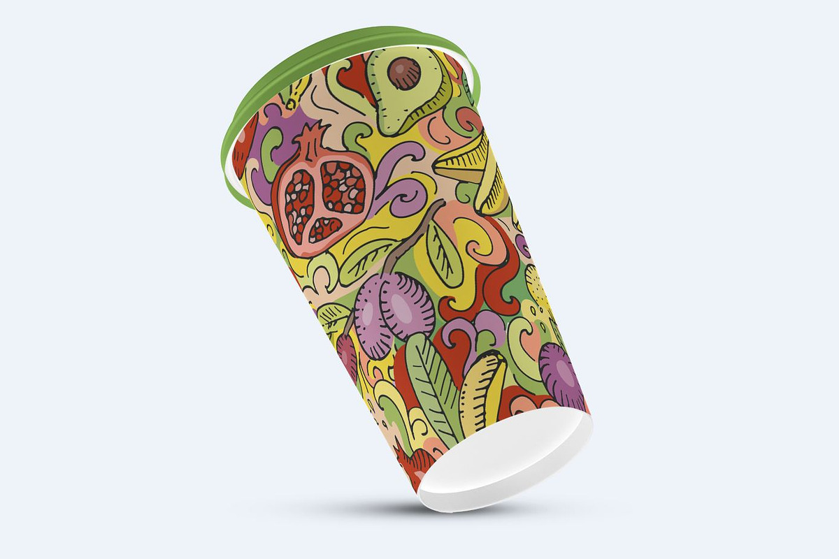 Doodle Fruit Seamless Pattern, a Pattern Graphic by MalinaShop (Photo 3 of 6)