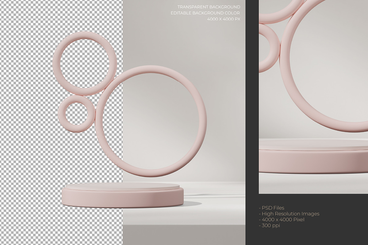5 Podium with Transparent Background, a Background Graphic by faustudio (Photo 5 of 7)