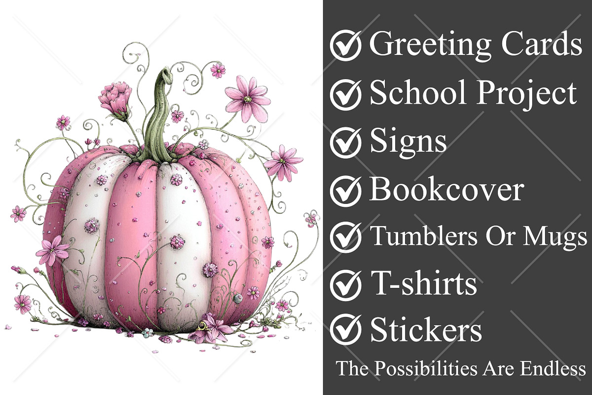 Whimsical Fall Pastel Pumpkin PNG, a Seasonal Illustration by Canvas Craft (Photo 3 of 10)