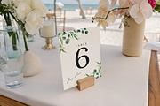 Beach Wedding Table Sign Mockup Card, a Product Mockup by TatiMockup (Thumbnail 4 of 5)