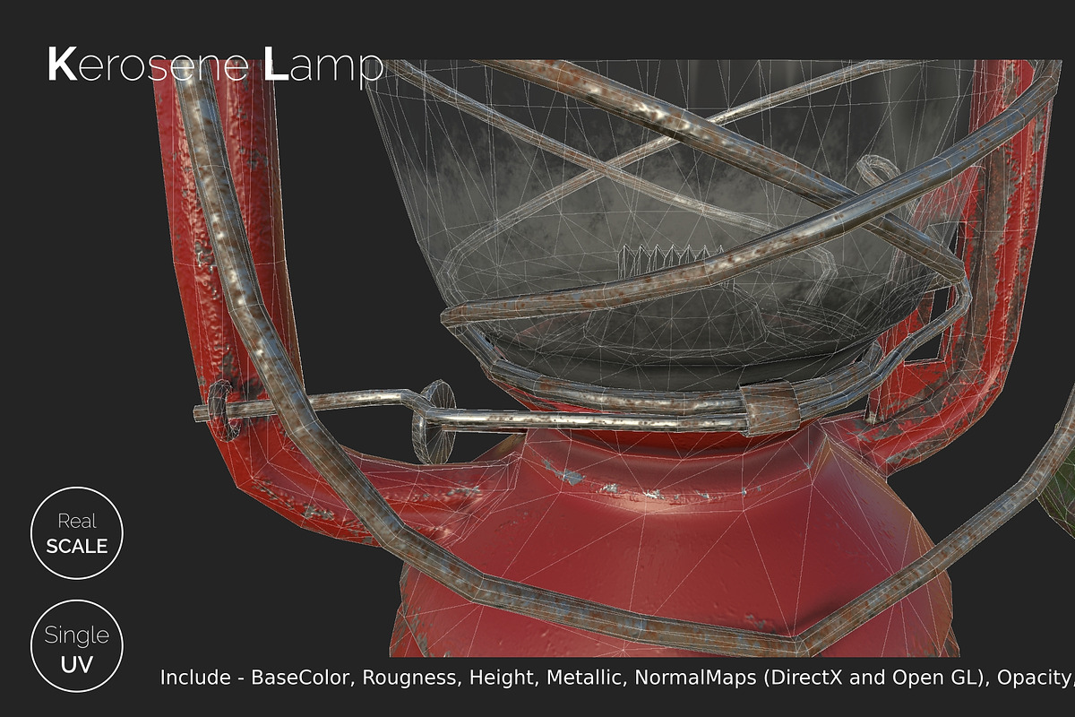 Old Kerosene Lamp, an Object 3D Model by !rina (Photo 14 of 18)