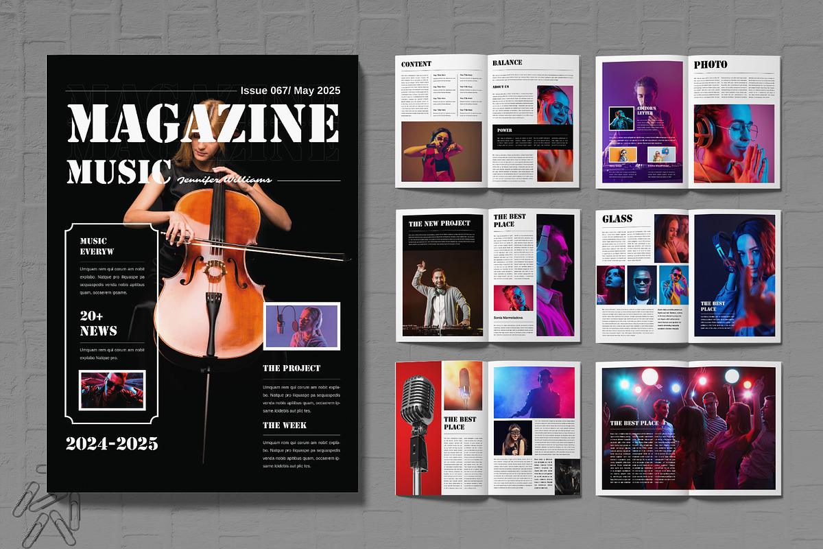 Music Magazine Template