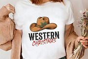 Western Christmas Cowboy Hat PNG, a Seasonal Illustration by CrexoraLab (Thumbnail 4 of 4)