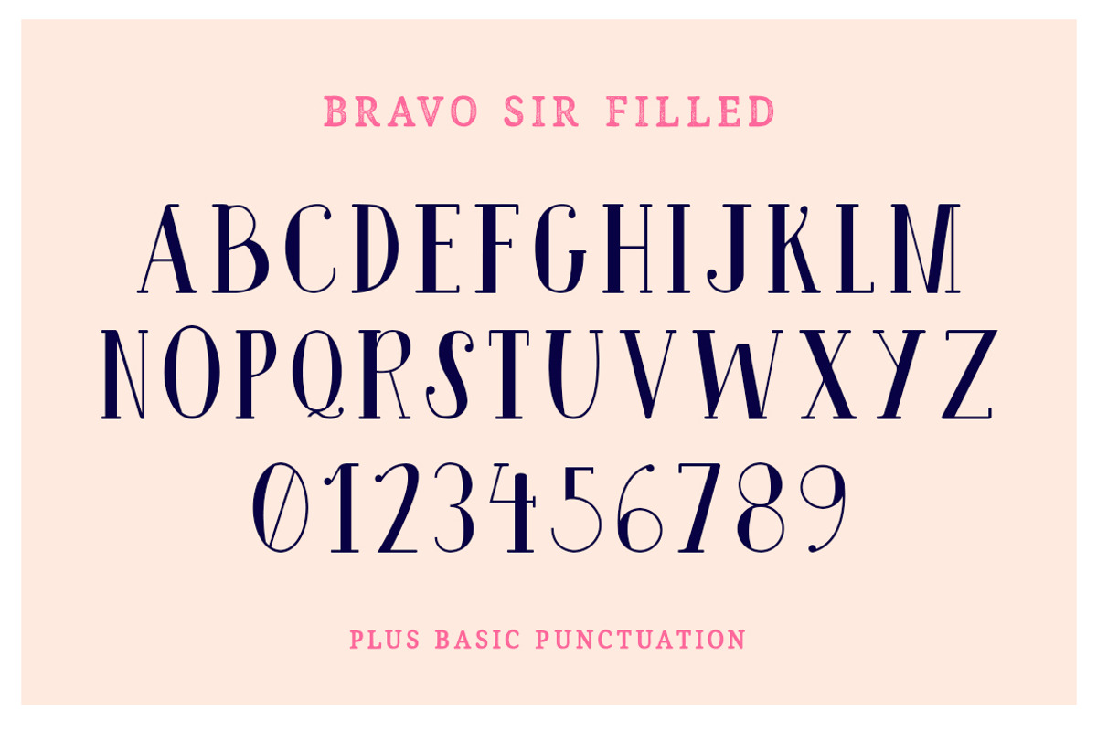 Bravo Sir Font Family preview 7
