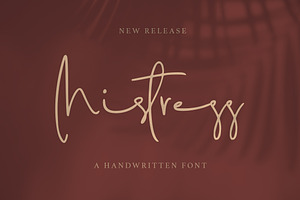 Mistress - a Handwritten Font