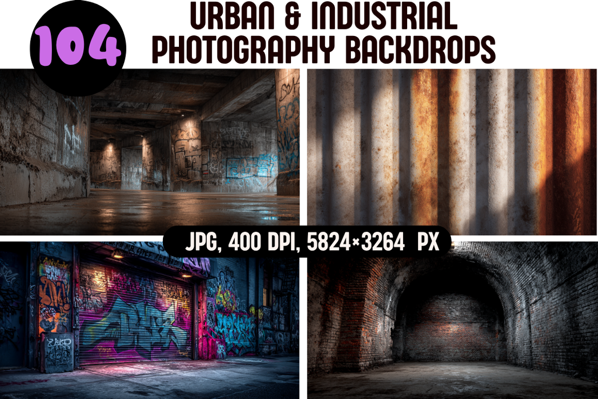 Urban & Industrial Photo Backdrops, a Background Graphic by PrintHaven Designs (Photo 1 of 12)