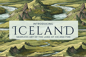 Iceland - Artful Seamless Patterns