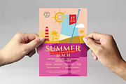 Summer Beach Party Flyer Template, a Flyer Template by BrandPacks (Thumbnail 2 of 4)