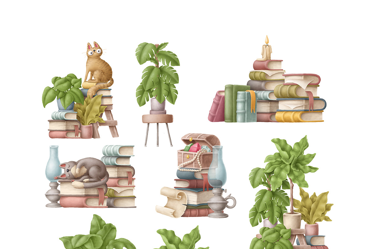 Books clipart bundle, an Education Illustration by Anastasiya Klempach (Photo 11 of 14)