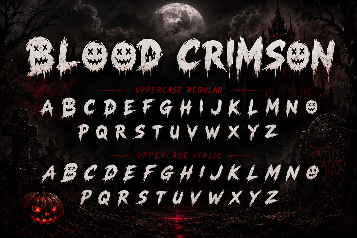 Blood Crimson, a Blackletter Font by Yoga Letter (Photo 7 of 10)