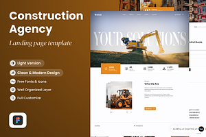 Construction Agency Landing Page