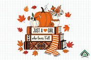 Just a Girl Who Loves Fall, an Illustration by Craft Nest (Thumbnail 1 of 6)