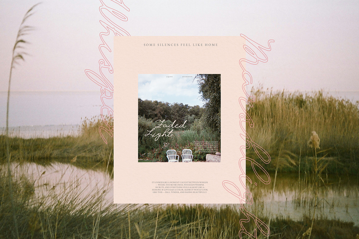 Birds & Honné Romantic Handwritten, a Handwritten Font by Perplexitics (Photo 7 of 10)