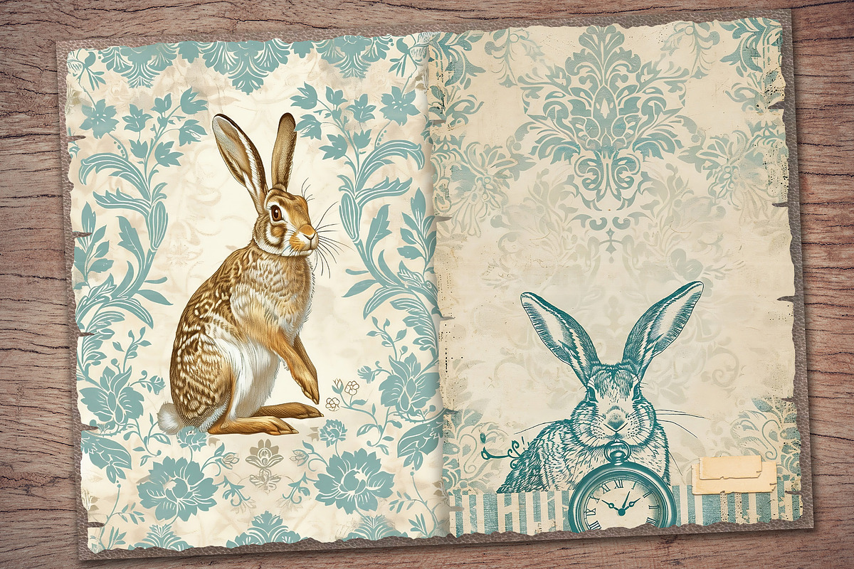 Rabbit Scrapbook Kit, an Animal Illustration by Secret Helper (Photo 6 of 8)