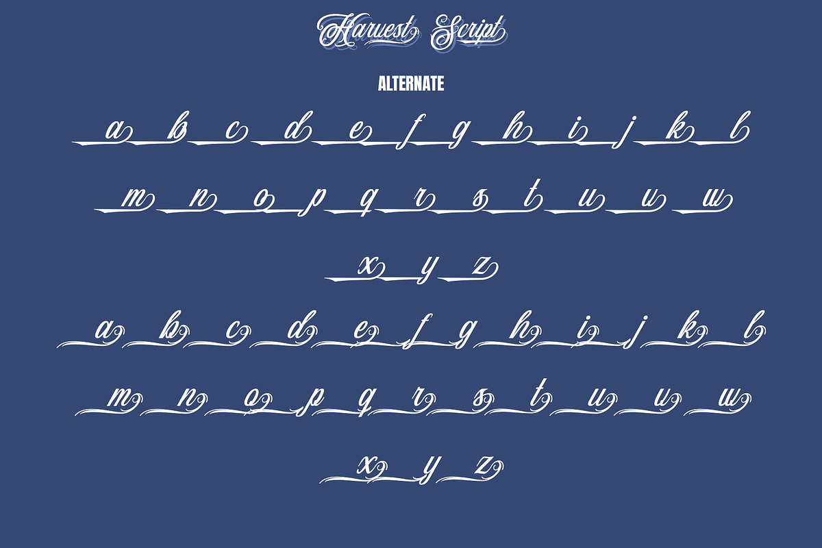 Harvest Script | Modern Typeface, a Script Font by Analogous (Photo 15 of 17)