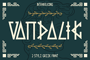 Vandalik 2 Type Greek Font, a Font by PutraCetol Studio (Thumbnail 1 of 6)