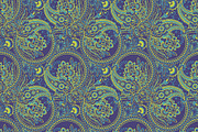 5 Ethnic paisley floral patterns, a Pattern Graphic by antalogiya (Thumbnail 5 of 6)