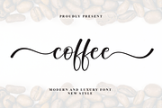 Coffee | Script Font, a Handwritten Font by Scratchones (Thumbnail 1 of 9)