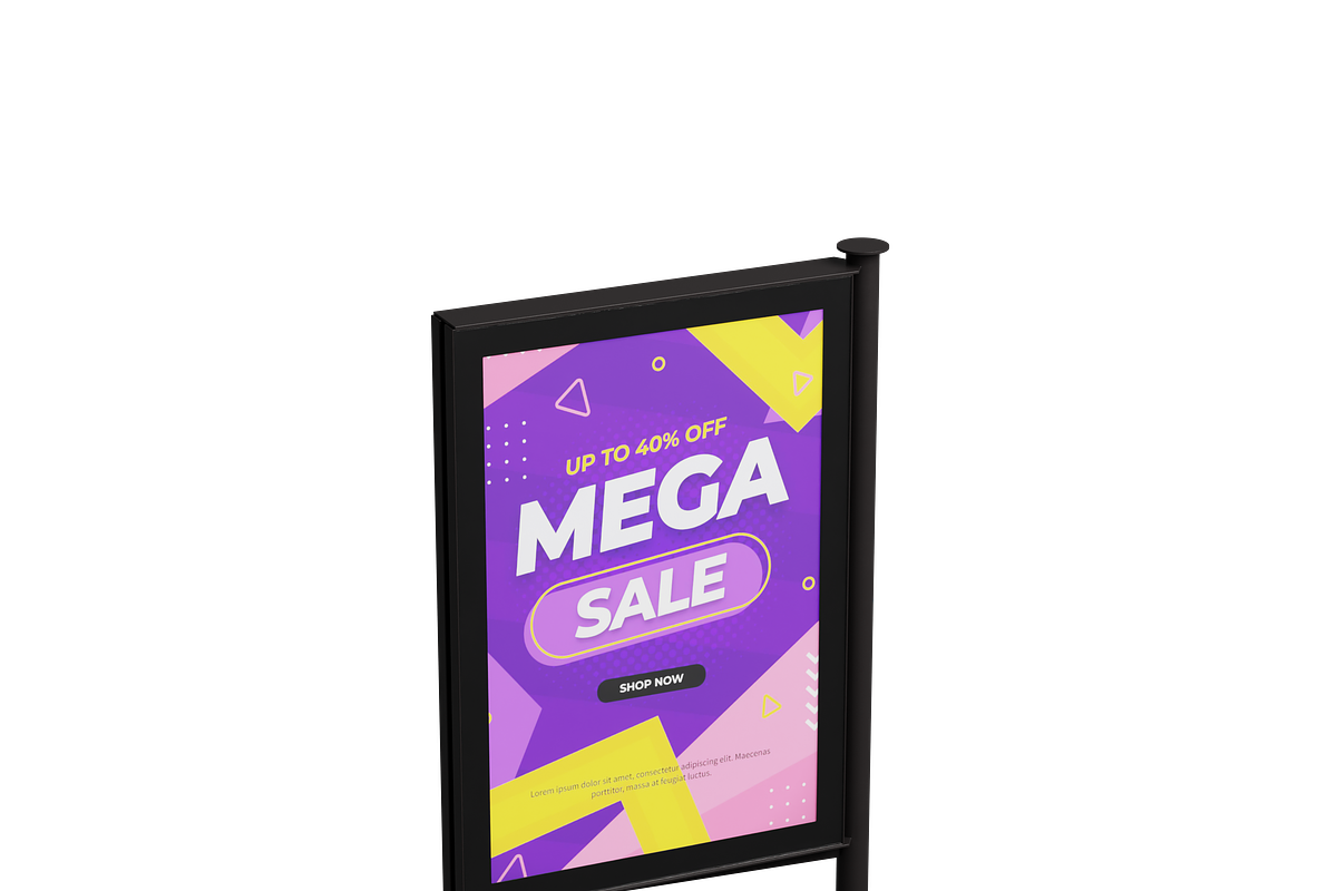 Street Billboard Display Case 3D, an Object 3D Model by Wencory (Photo 1 of 2)