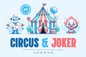 Circus Performer Illustrations, a Person Illustration by Creative Stall