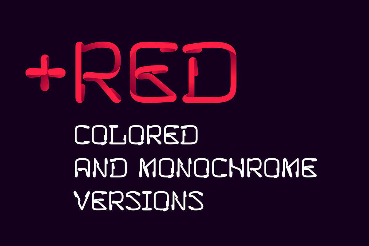 Howie neon line multicolored font, a Symbol Font by kaer_shop (Photo 5 of 7)