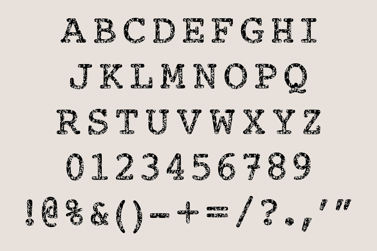 Archive Typewriter – Vintage Font, a Sans Serif Font by Limited.studio (Photo 5 of 5)