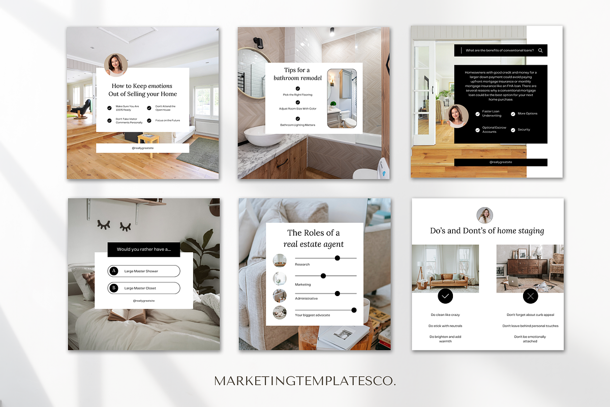 February Real Estate Posts, a Social Media Template by Marketing Templates Co. (Photo 2 of 9)