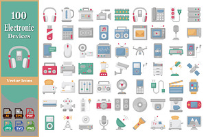 Electric Devices Icons Pack, an Icon by Vector Portal