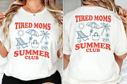 Tired Moms Summer Club PNG, an Illustration by OK Design (Thumbnail 3 of 5)
