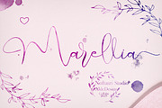 Marellia  Elegant Script Font, a Script Font by Aldedesign (Thumbnail 1 of 9)
