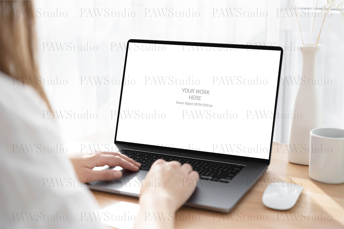 Device Mockup Laptop MacBook, a Books & Magazine Mockup by PawMockups (Photo 6 of 9)