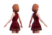 3D Stylized Girl_SG3FC, a Characters & Person 3D Model by LomellRueca (Thumbnail 9 of 23)