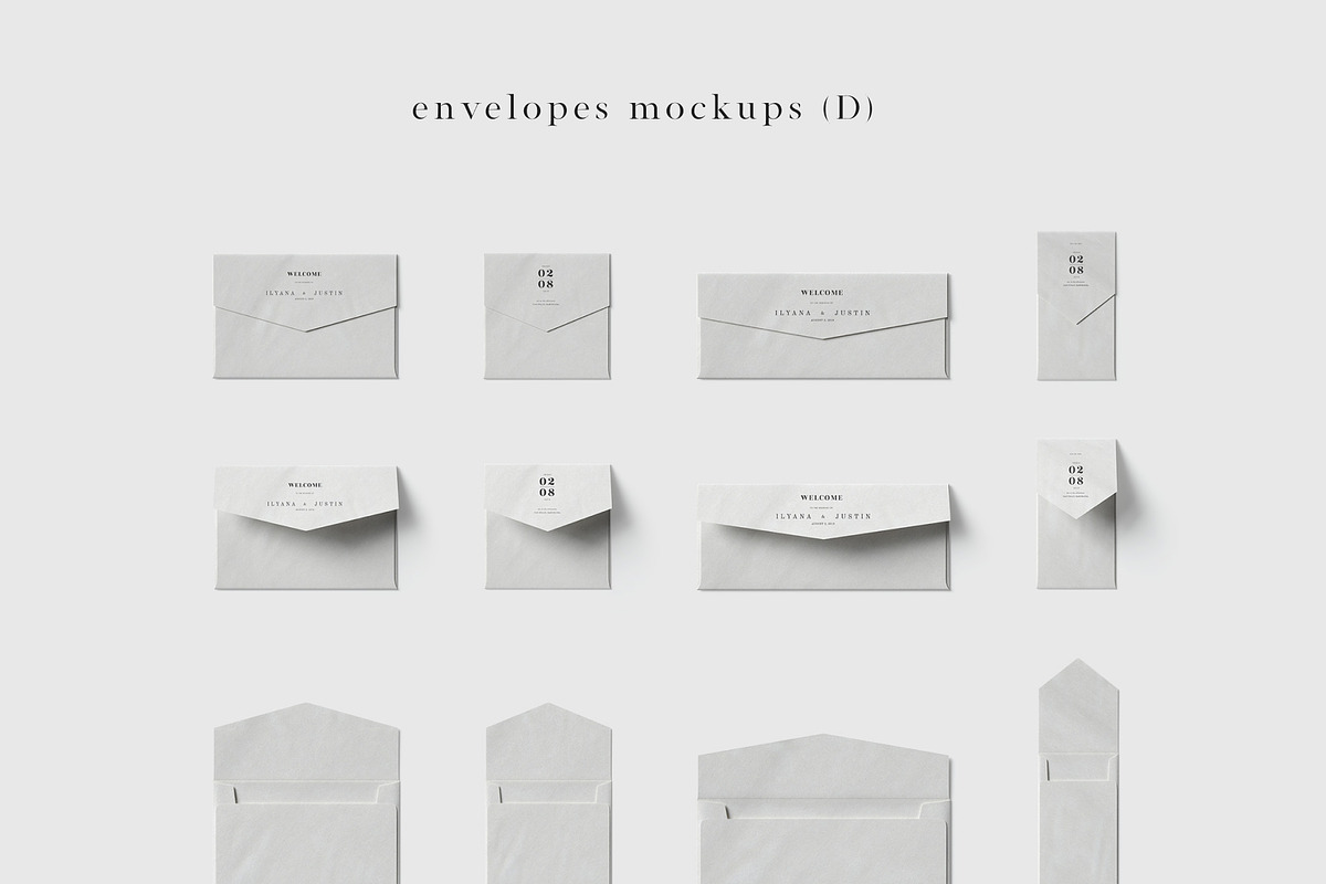 Papers&Envelopes - mockup set, a Product Mockup by Creatoom (Photo 23 of 29)