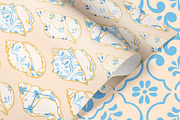 Azulejo Portuguese Shells, a Pattern Graphic by Carpet Tapete Pretzel (Thumbnail 7 of 24)