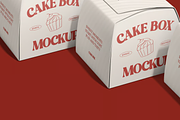 Cake Box Mockup, a Packaging Mockup by graphicsauce (Thumbnail 3 of 4)